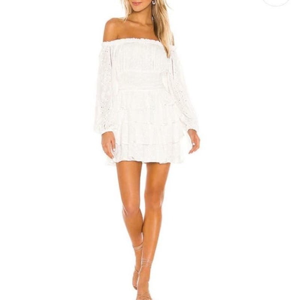 Tularosa Eyelet Newberry Dress In White Size XS